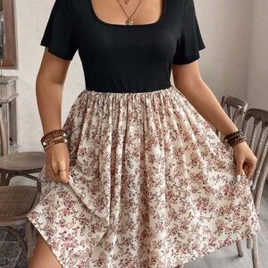 Plus size XL (14) Floral print dress
